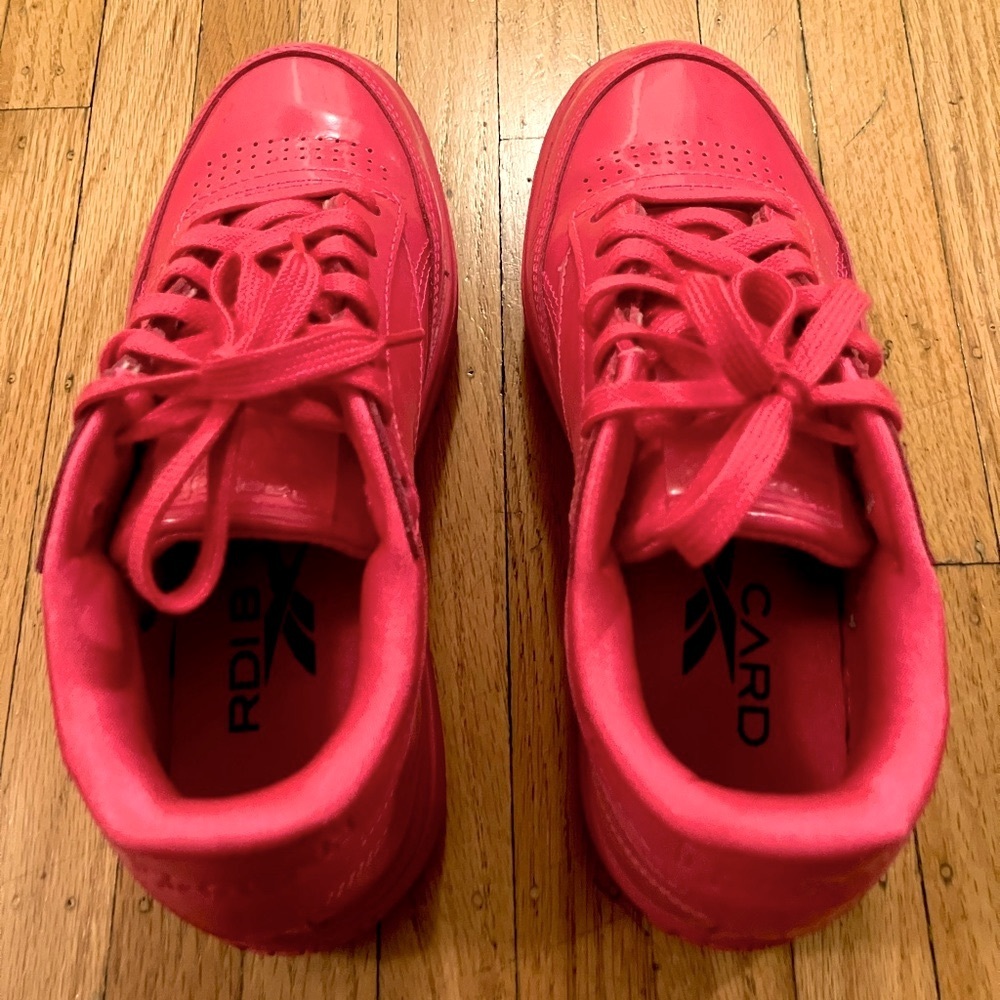 Reebok Cardi B Club C Double Sneakers, Pink, Women’s Size 7 - Picture 5 of 7
